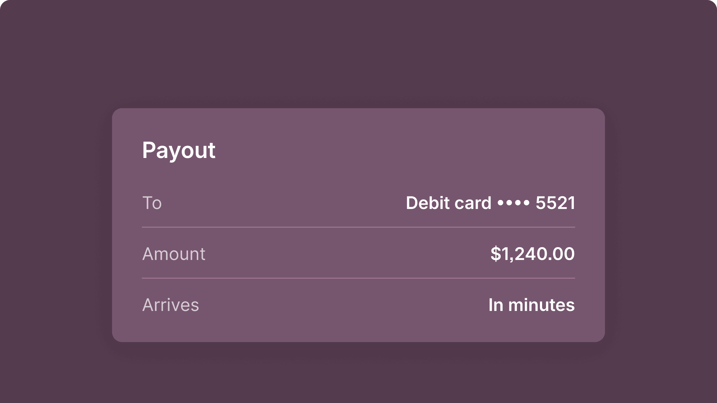 Moov card acquiring and wallets
