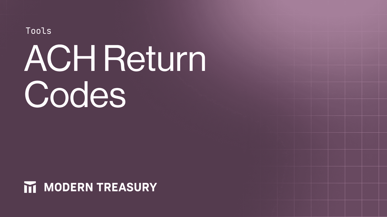 Image for ACH Return Codes