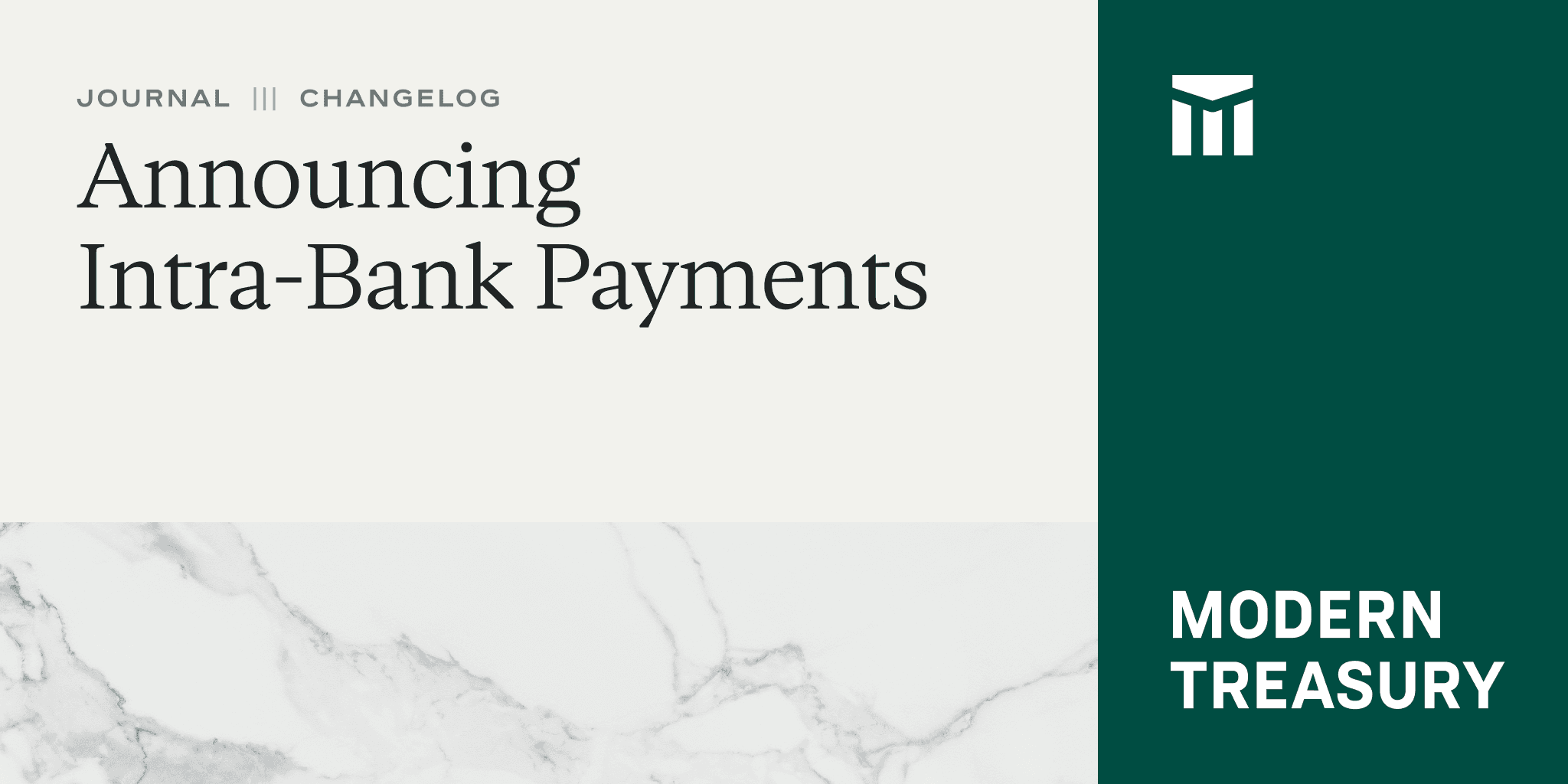 Announcing Intra-Bank Payments Thumbnail