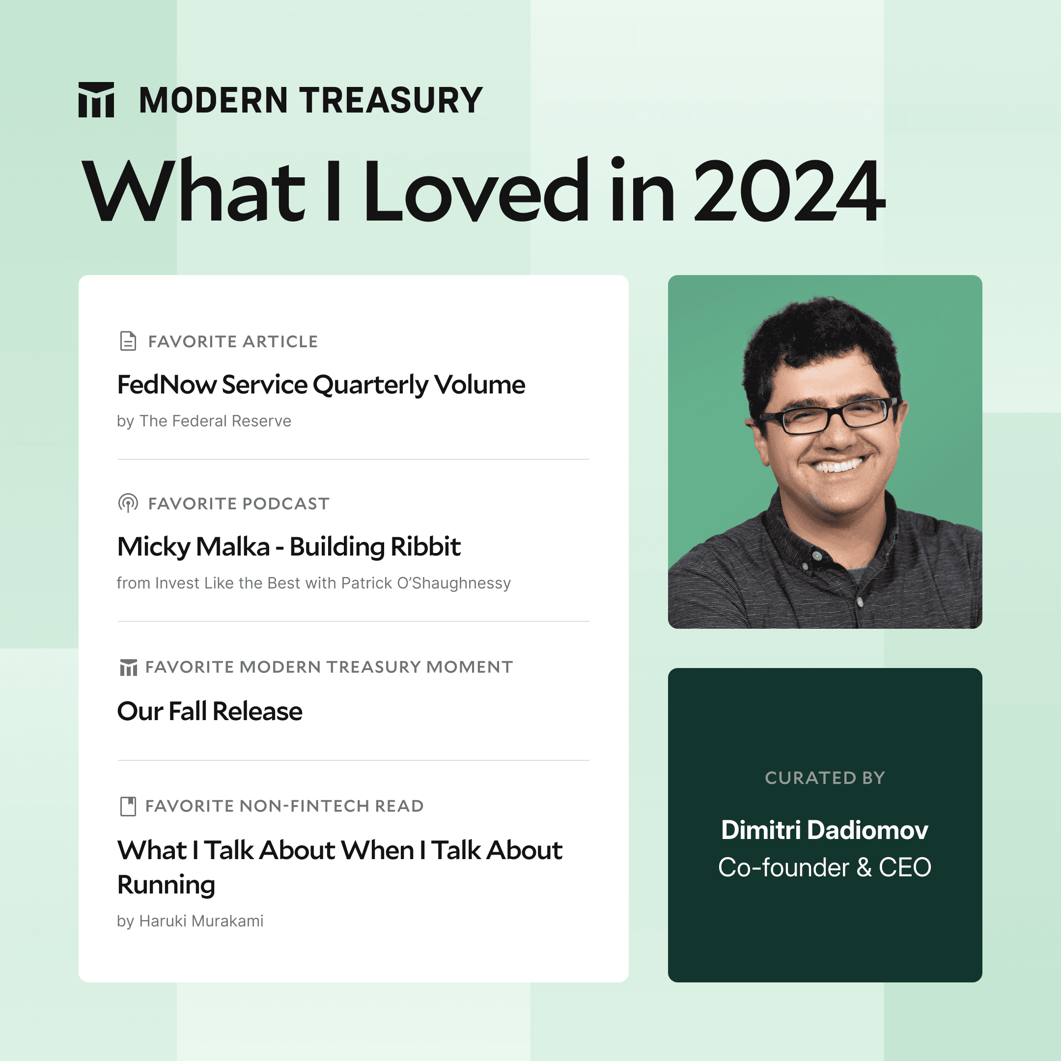 Dimitri's Top Reads 2024
