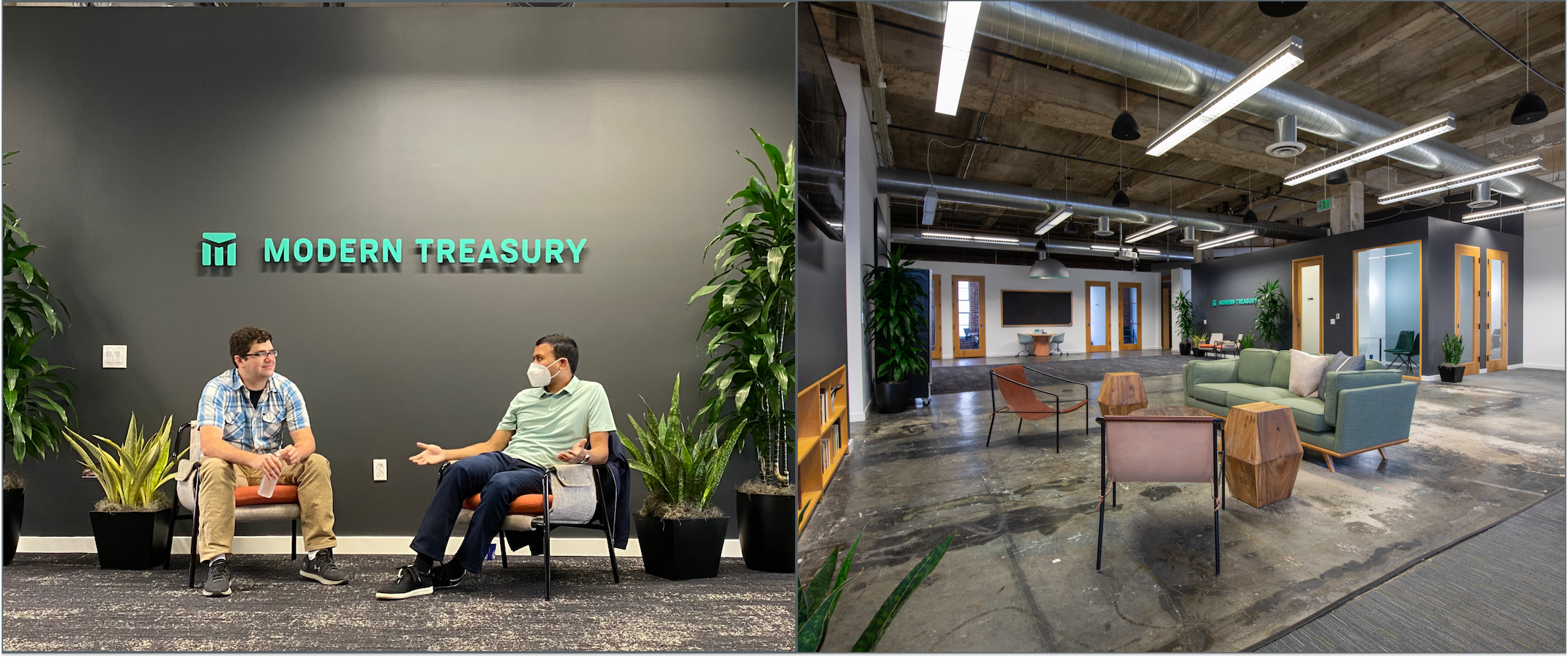 Modern Treasury office: entrance and common area