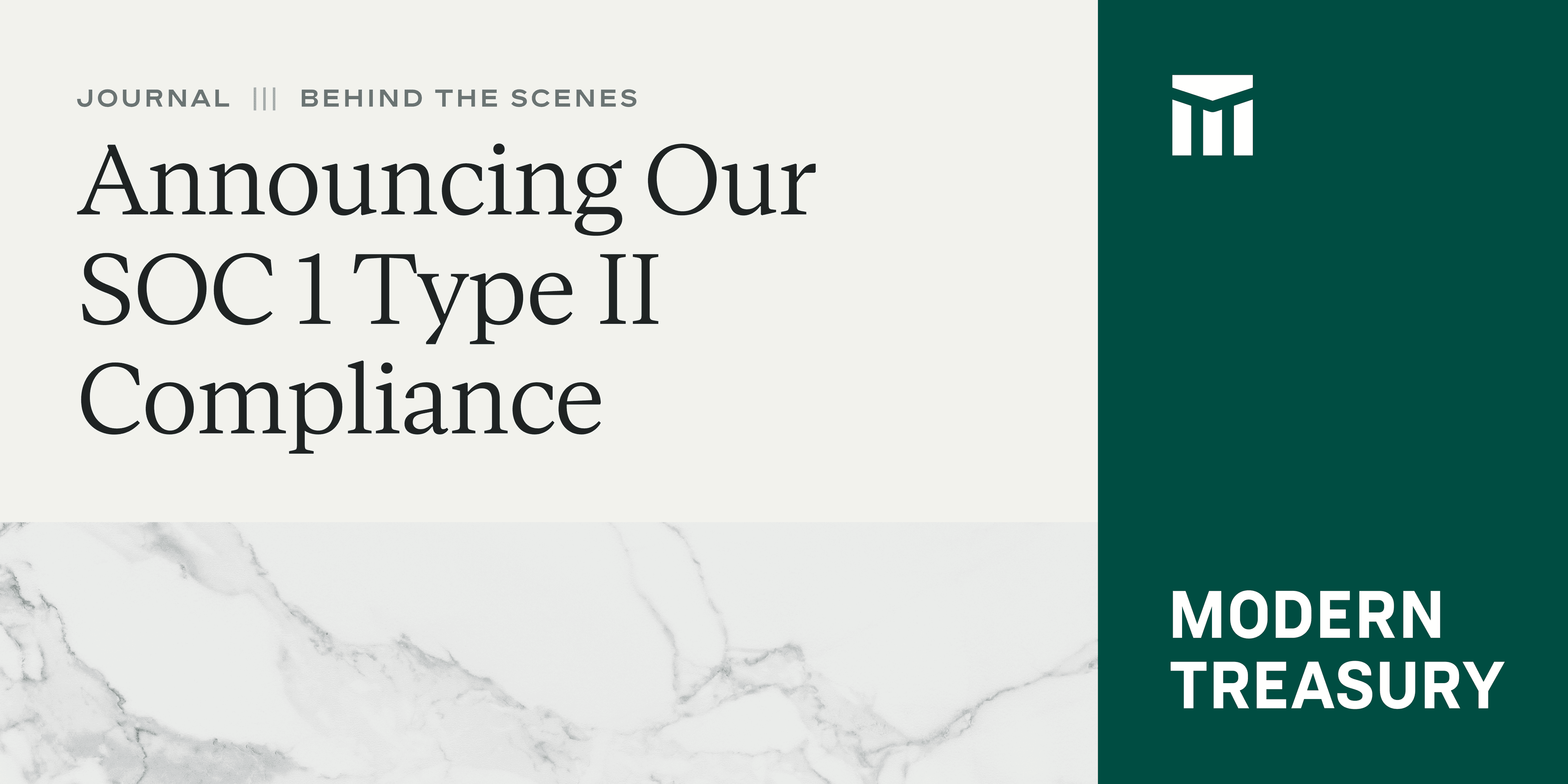 Image for Announcing Our SOC 1 Type II Compliance