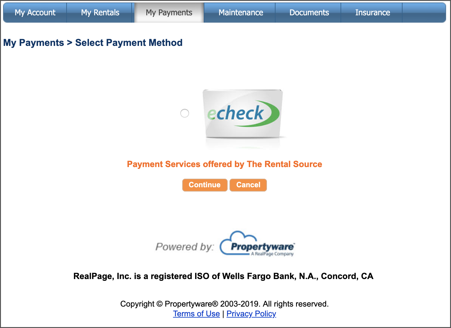 Image of eCheck services