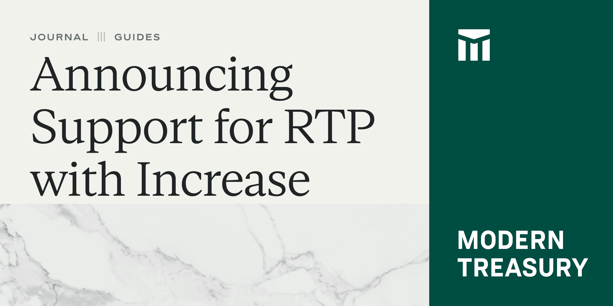 Announcing Support for RTP with Increase Thumbnail