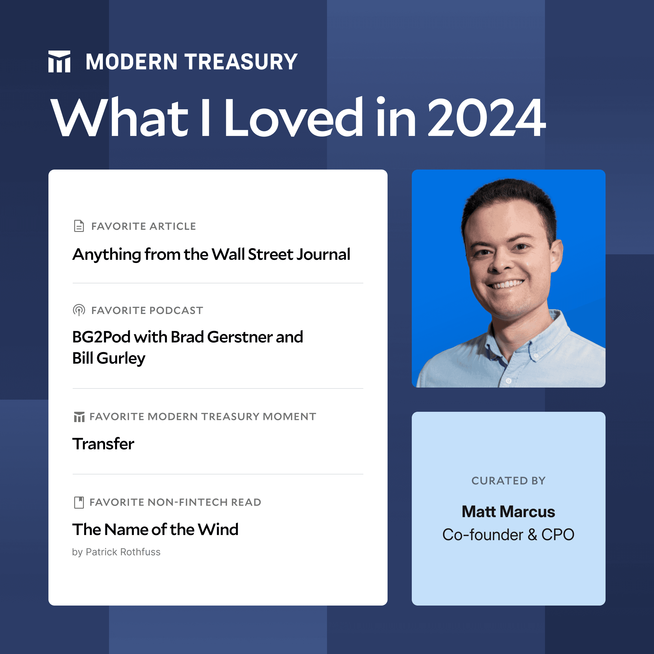 Matt's Top Reads 2024